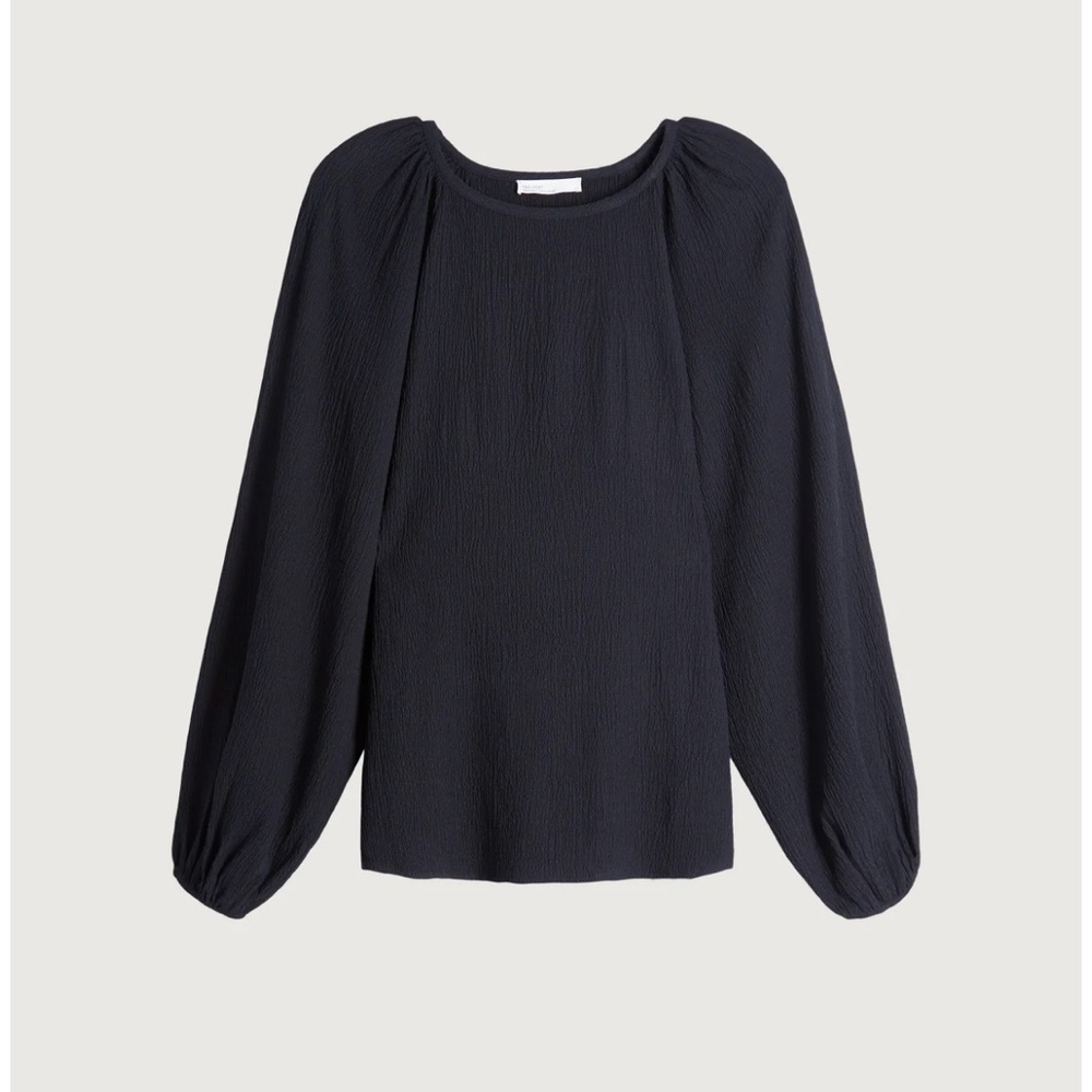 OAK + FORT Balloon Sleeve Top
